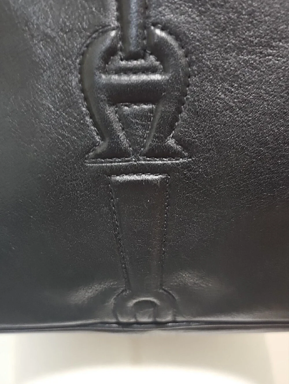 Vintage Etienne Aigner Black Leather Satchel Handbag 10x12